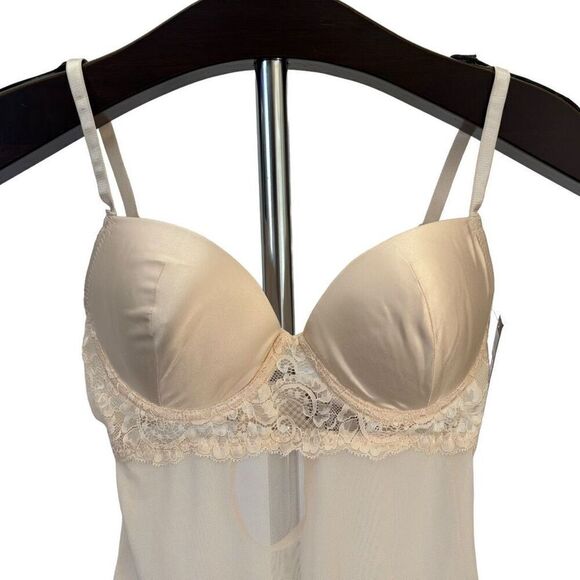 COSMOPOLITAN Lace Teddy in Pink Champagne Size Small NEW - Picture 4 of 16